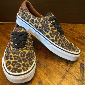 Cheetah Print Vans, Size 8